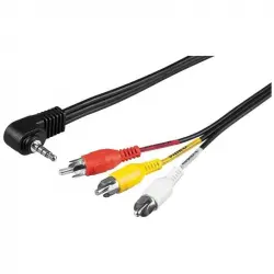 Goobay Cable Jack 3.5mm a 3xRCA 1.5m Negro