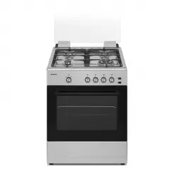 Infiniton - Cocina Compacta 60 Cm, Placa De Gas 4 Quemadores Y Hornos - CC61EHX