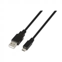 Nanocable Cable USB 2.0 Tipo A a Micro USB Tipo B Macho/Macho 3m Negro