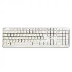 NGS Spike Wired Keyboard Teclado Branco (PT)