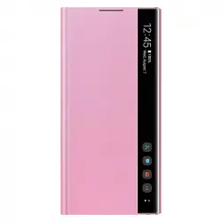 Samsung Clear View Funda Rosa para Samsung Galaxy Note 10