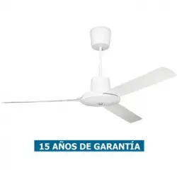 Ventilador De Techo Vortice 61750 Nordik Evolution 90cm Gris Claro