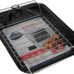 Accesorio horno - Care + Protect KAG3701, Bandeja de Horno, 2 en 1, Asar y Rejilla, Negro