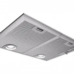 Campana - Balay 3BF266NX, Grupo filtrante, LED, 4 Potencias, 56 dB, Válvula antirretorno, C, 53 cm, Inox