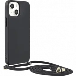 Funda - ISY ISC-3816 HangOn, Para Apple iPhone 13, Trasera, TPU, Negro