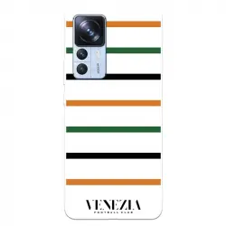 Funda Para Xiaomi 12t Del Venezia Football Club Fondo Blanco Rayas - Licencia Oficial Venezia Football Club