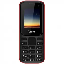 Funker F2 Teléfono para Personas Mayores Negro/Rojo