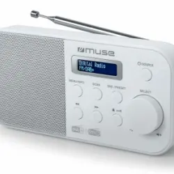 Muse M-109 Dbw Blanco Radio Dab+/fm Portátil Con Altavoz Integrado Y Pantalla