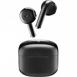 Auriculares True Wireless - Music Sound BTMSTWSSWAGK, De cápsula, Bluetooth, Autonomía de hasta 20 h, Negro