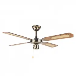 Bastilipo Salobreña Ventilador de Techo 60W Nogal/Bronce