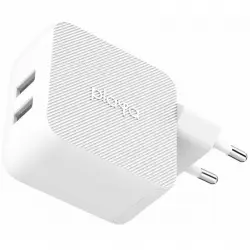 Belkin Playa Cargador de Pared Dual USB-A 12W x2 Blanco