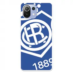 Funda del Recre Escudo Fondo Azul Licencia Oficial Real Club Recreativo de Huelva para Xiaomi Mi 11 Lite