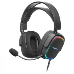 Mars Gaming Mhax Negro, Auriculares Gaming Rgb Multiplataforma Con Micro Extraíble, 53mm Hifi