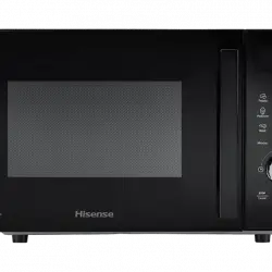 Microondas con grill - Hisense H23MOBSD1HG, Potencia 1000 W, 10 niveles de potencia, 23 l, Negro