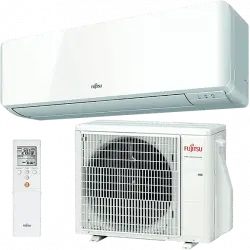 Aire acondicionado - Fujitsu ASY25UI-KMCC, Split 1x1, 2150 fg/h, Inverter, Bomba de calor, Blanco