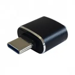 Aisens Mini Adaptador USB 3.1 Gen2 USB-C Macho a USB A Hembra Negro