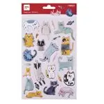 Blíster Apli con 25 pegatinas Meow!