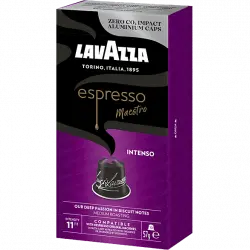 Cápsulas monodosis - Lavazza Espresso Inteso, 10 cápsulas, Compatibles con el sistema Nespresso