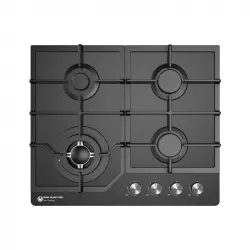 EAS Electric EMH463CGB Encimera de Gas 4 Zonas 60cm Cristal Negro