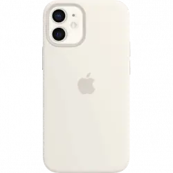 Funda - Apple funda silicona con MagSafe para el iPhone 12 mini, Blanco