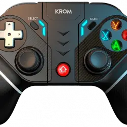 Gamepad - Krom Gaming Kexal, Multiplataforma, Bluetooth 5.0, True Wireless 2.4 GHz, Negro