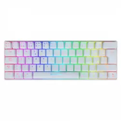 Newskill Pyros Ivory Teclado Mecánico 60% Gaming RGB Inalámbrico Switch Red Outemu