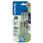 Set 3 bolígrafos Pilot EcoBall X3 negro tinta con base de aceite