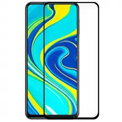 Cool Protector Pantalla Cristal Templado Full 3D Negro para Xiaomi Redmi Note 9S/Note 9 Pro