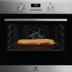 Horno - Electrolux EOF3H54X, Multifunción, Esmalte fácil limpieza, 72 l, Función Grill, 60 cm, Inox