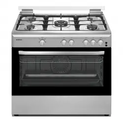 Infiniton - Cocina Compacta  Placa De Gas Con 5 Quemadores Y Horno - CC9090HGCX