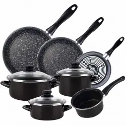 Magefesa Kenia Batería de Cocina 7 Piezas + Set de 3 Sartenes