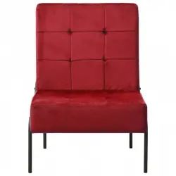 VidaXL Silla de Relajación Terciopelo Vinotinto