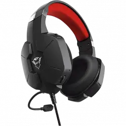 Auriculares gaming - Trust GXT 323 Carus, De diadema, Con cable, Jack de 3.5 mm, Micrófono, Negro