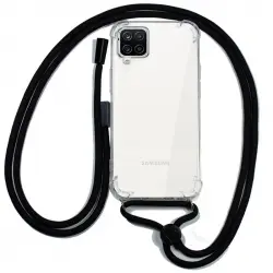 Cool Funda con Cordón Negro para Samsung Galaxy A12