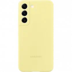 Funda - Samsung Silicone Cover, Para Galaxy S22+, Silicona, Trasera, Amarillo