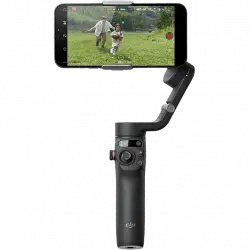 Gimbal - DJI Osmo Mobile 6, Plegable, Para teléfonos, Bluetooth 5.1, Autonomía hasta 6h, Negro