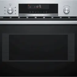 Horno - Bosch CMA585GS0, 3350 W, 50 Hz, Compacto 60Cm, Acero inoxidable