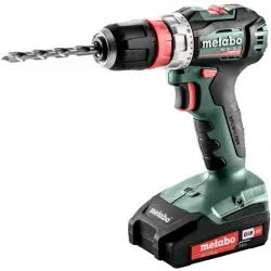 Metabo BS 18 L BL Q Taladro Atornillador + 2 Baterías + Cargador + Maletín