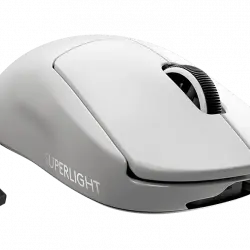 Ratón gaming - Logitech PRO X Superlight, Inalámbrico, Para eSport/PC/Mac, Sensor Hero 25K, 25.600 DPI, Blanco