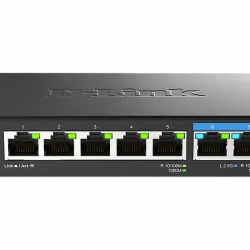 Switch - D-Link DMS-107, Multigigabit, 2 Puertos LAN 2.5 Gigabit, 5p sin gestión, Negro