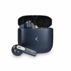 Auriculares Inalámbricos Ksix Spark, Bluetooth 5.2, Autonomía Hasta 20 Horas, Azul Marino