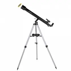 Bresser Stellar Telescopio Refractor 60/800 AZ Acromático con Filtro Solar y Adaptador para Móvil