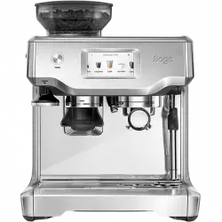 Cafetera express - Sage SES880BSS4EEU1 The Barista Touch, 15 bar, 1680 W, 2 l, 480 ml leche, Molinillo, Inox