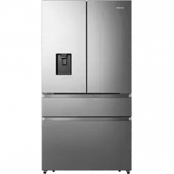 Frigorífico americano - Hisense French Door RF749N4WIF, 579 l, No Frost, 178.5 cm, Depósito de agua, FastFreeze, Inox