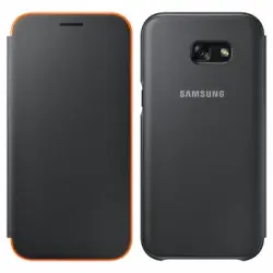 Funda Libro Neon Flip Cover Original Samsung Para Samsung Galaxy A3 2017 - Negro