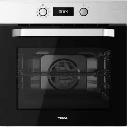 Horno - Teka HCB 6530, Multifunción, Pirolítico DualClean, 70 l, 59.5 cm, Independiente, LCD, Gris acero