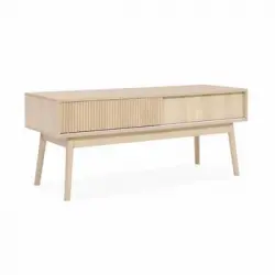 Mueble De Tv De Madera, 2 Puertas Correderas - Lineal