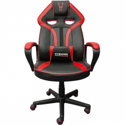 Silla gaming - Woxter Stinger Station Alien, Respaldo con ajuste automático, Rojo