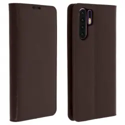 Avizar Funda Cartera de Cuero Marrón Oscuro para Huawei P30 Pro