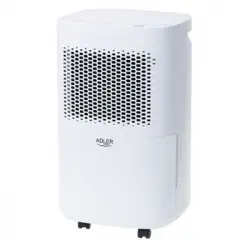 Deshumidificador Eléctrico Portátil, 10l / 24 H, Compresor Silencioso, Compacto, Depósito 2,2 L Blanco 200w Adler Ad 7917